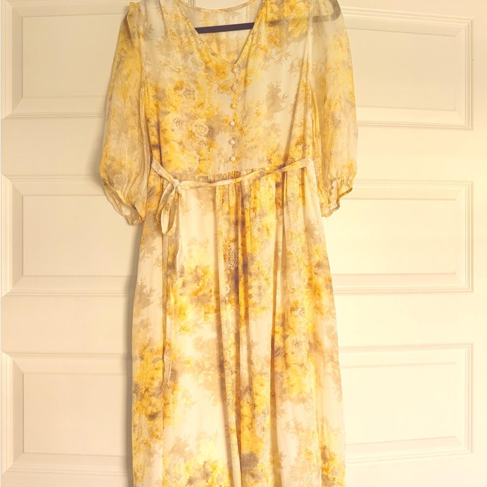 Floral Yellow Dress